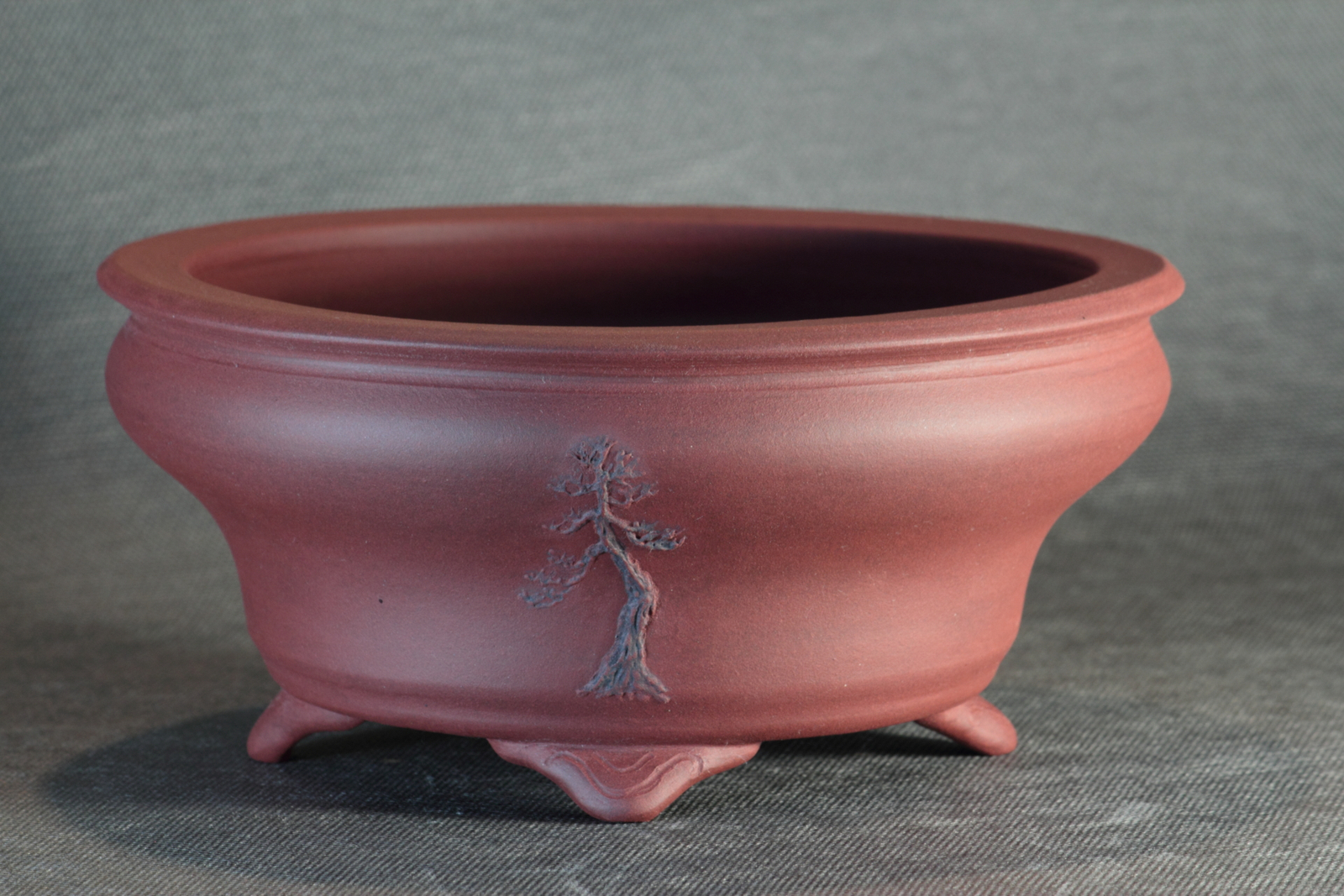 poterie bonsaï semi cascade en grès de Xing